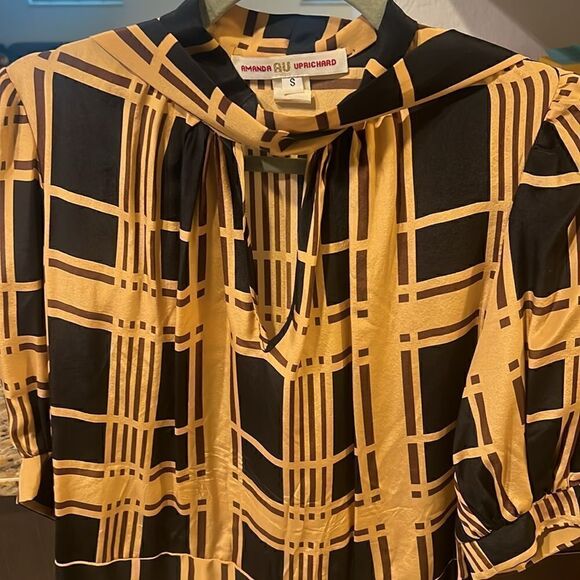 Amanda Uprichard's Crop T Shirt Top -Blouse w Tie Size Small - Picture 5 of 5